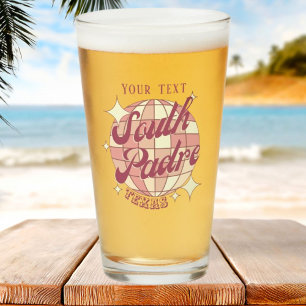 Verre South Padre island texas bière de vacances