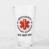 Verre Soutien émotionnel Mari ne pas animal de compagnie (Devant)