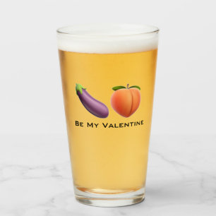 Verre Soyez mon mari d'ami de pêche d'aubergine de