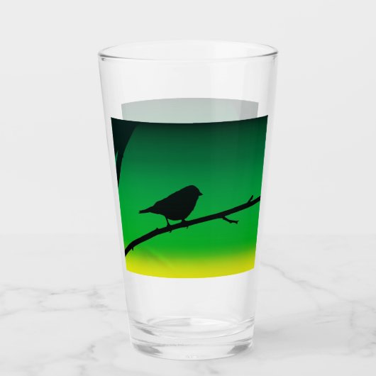 Verre Sparrow Silhouette On Limonene (Devant)