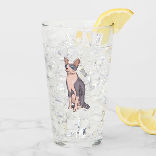 Verre Sphynx cat (Dos glace)