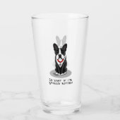 Verre Spoiled Rotten Boston Terrier (noir) mignon chien (Dos)