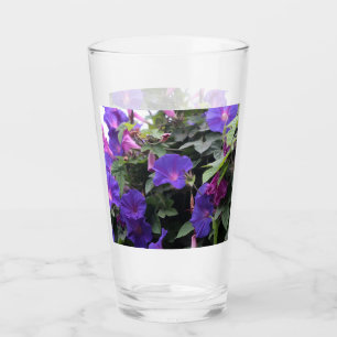 Verre Spring Morning Glories en bleu