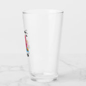 Verre Squelette attendant juste Halloween (Gauche)