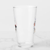Verre Squelette Chef grillant BBQ et Chien Gnawing sur o (Gauche)