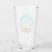 Verre St Maarten Ocean Aqua Blue Gradient Sint Martin (Dos)