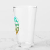 Verre St Maarten Ocean Aqua Blue Gradient Sint Martin (Gauche)