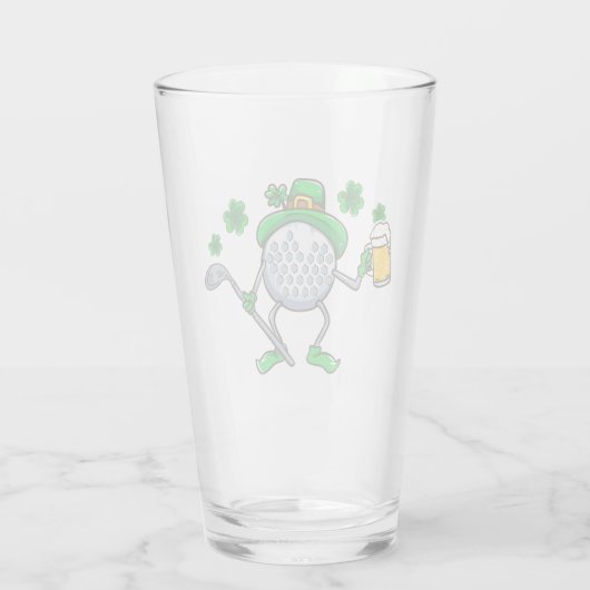 Verre St patrick Dad Golf Leprechaun Irish Beer (Dos)