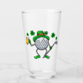 Verre St patrick Dad Golf Leprechaun Irish Beer (Devant)
