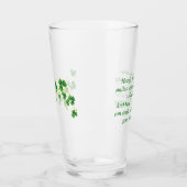 Verre St. Patrick's Day Irlandais Blessing Pint Glass (Gauche)
