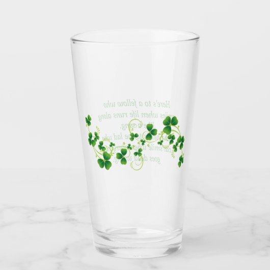 Verre St. Patrick's Day Irlandais Blessing Pint Glass (Devant)