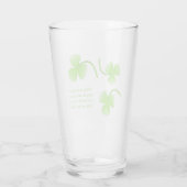Verre St. Patrick's Day Irlandais Blessing Pint Glass (Dos)