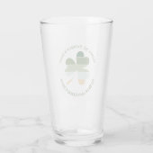 Verre St. Patrick's Day Lucky Irish Shamrock Retro (Dos)