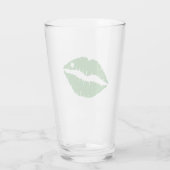 Verre St Patrick's Day Lucky Shamrock Lips irlandais (Dos)
