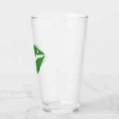Verre St Patrick's Day Lucky Shamrock Lips irlandais (Gauche)