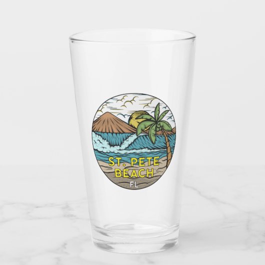 Verre St Pete Beach Florida Vintage (Devant)