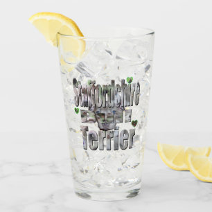 Verre Staffordshire Bull Terrier Avec Logo Photo Chiot