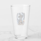 Verre Staffy Dog Halloween Square (Dos)