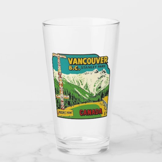 Verre Stanley Park Vancouver - Pint Glass (Devant)