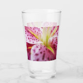 Verre Stargazer Lily brillant Magenta Floral (Dos)