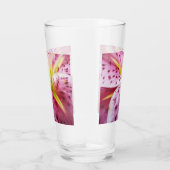 Verre Stargazer Lily brillant Magenta Floral (Droite)