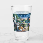 Verre Starlit Garden Porch Sheltie Dream (Dos)