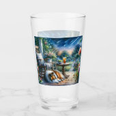 Verre Starlit Garden Porch Sheltie Dream (Devant)