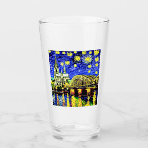 Verre Starry Night Cologne Allemagne Cathédrale