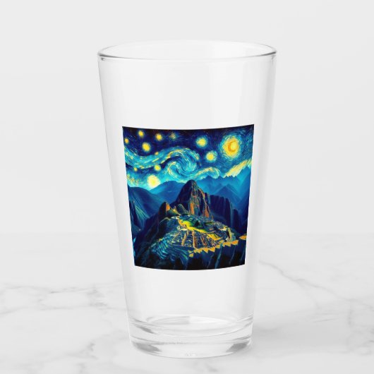 Verre Starry Night Machu Picchu Pérou (Devant)
