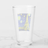 Verre Starry Night Paris France (Dos)