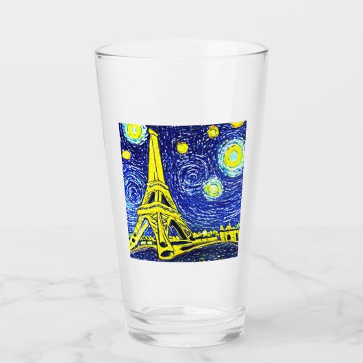 Verre Starry Night Paris France (Devant)