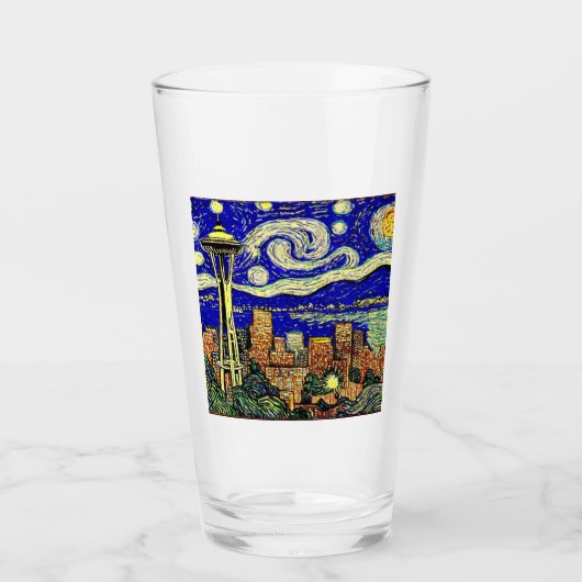 Verre Starry Night Seattle Washington (Devant)