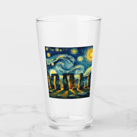 Verre Starry Night Stonehenge (Devant)