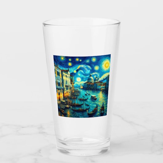 Verre Starry Night Venice Italie (Devant)
