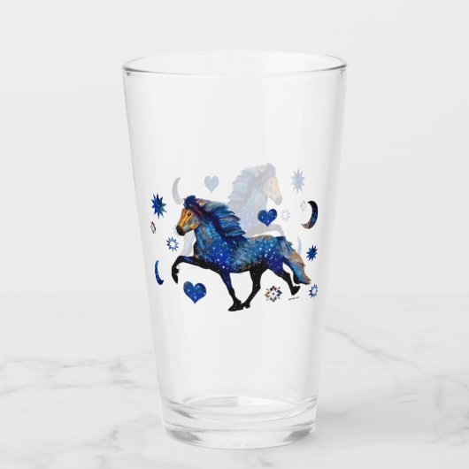 Verre Stary Night Charismatic Tolting cheval islandais (Dos)