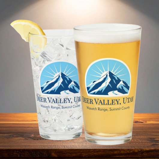 Verre Station de ski Deer Valley Utah Wasatch souvenir G