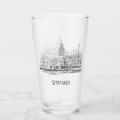 Verre Stavanger Norvège Belle bière Streetscape (Dos)