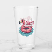 Verre Stayin’ En Mer Funny Flamant rose Pool Flottant Re (Dos)
