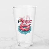 Verre Stayin’ En Mer Funny Flamant rose Pool Flottant Re (Devant)