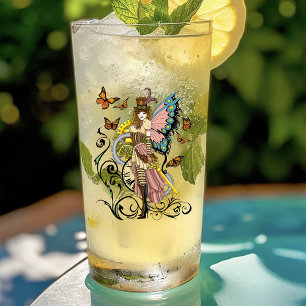 Verre Steampunk Fairy Yellow Horloge Entraîneurs