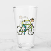 Verre Stickman cycliste (Dos)