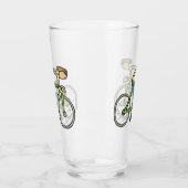 Verre Stickman cycliste (Gauche)