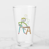 Verre Stickman Menuisier (Dos)