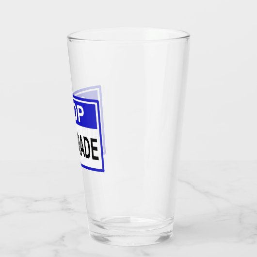 Verre Stop Fur Trade Panneau bleu (Gauche)