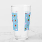 Verre Strawberries & Flowers (Gauche)
