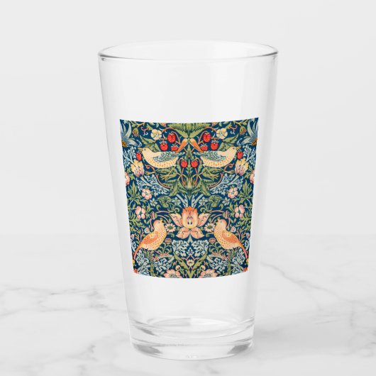 Verre Strawberry Thief (par William Morris) (Devant)