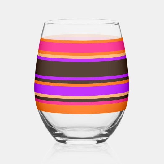 Verre strié - Orange, Magenta & Purple (Recto)
