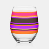 Verre strié - Orange, Magenta & Purple (Gauche)