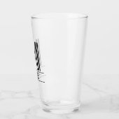 Verre Striped Monogram Initial & Name Beer Pint Glass (Gauche)