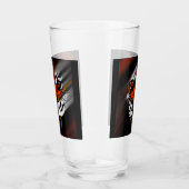 VERRE STRIPES ORANGE ET NOIR (Droite)